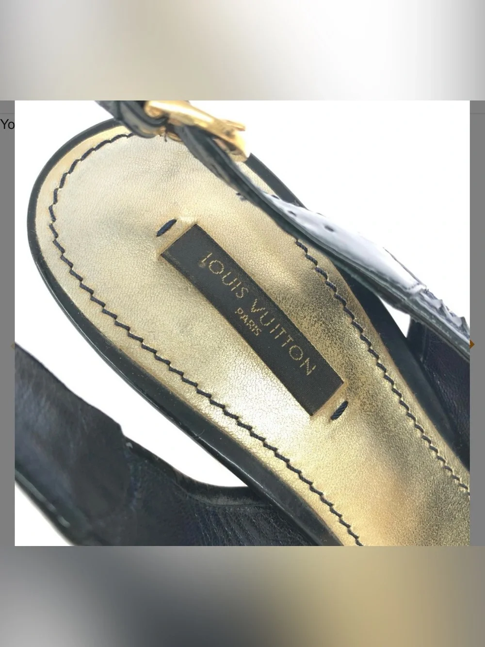 Louis Vuitton Denim/Patent Leather Espadrille Wedge Sandals | Size 6.5 US (36.5)
